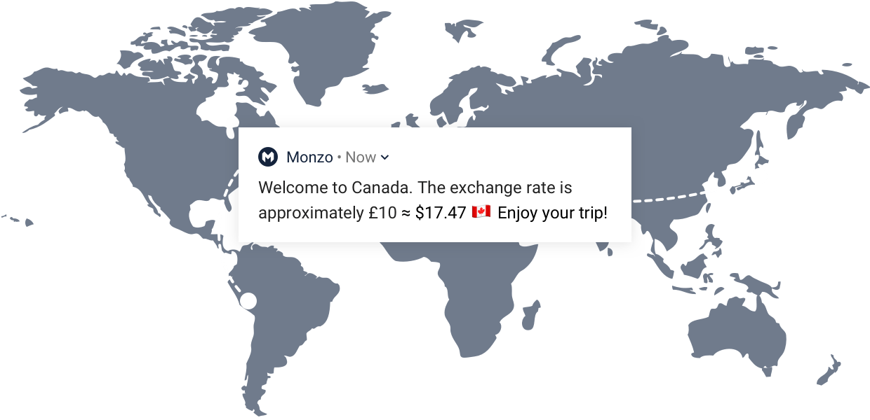 Monzo Travelling With Monzo Find Out More About Paying Abroad - 